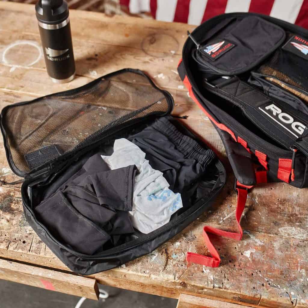 GORUCK Packing Cubes 10L clothes open