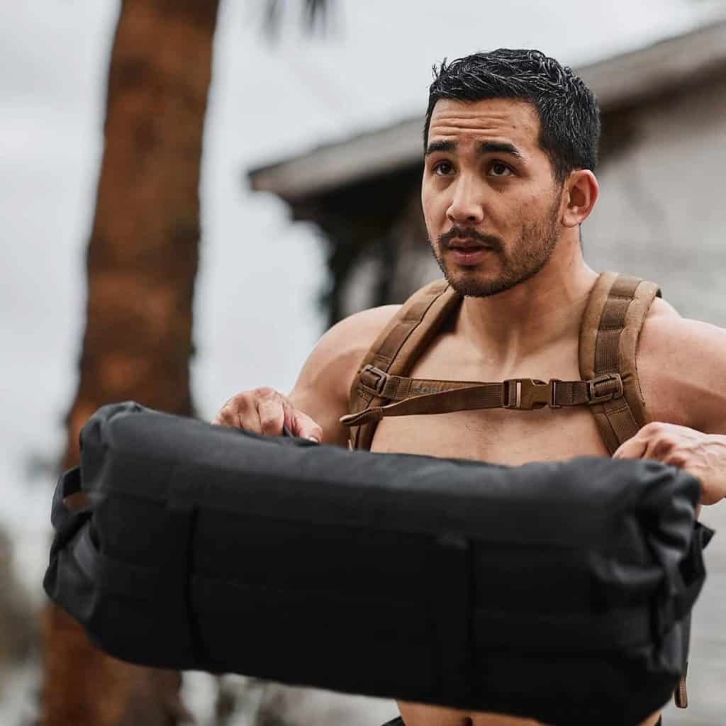GORUCK Sandbags 2.0 with an athlete 4