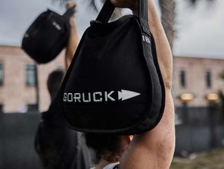 GORUCK Sand Kettlebells 18lbs with an athlete