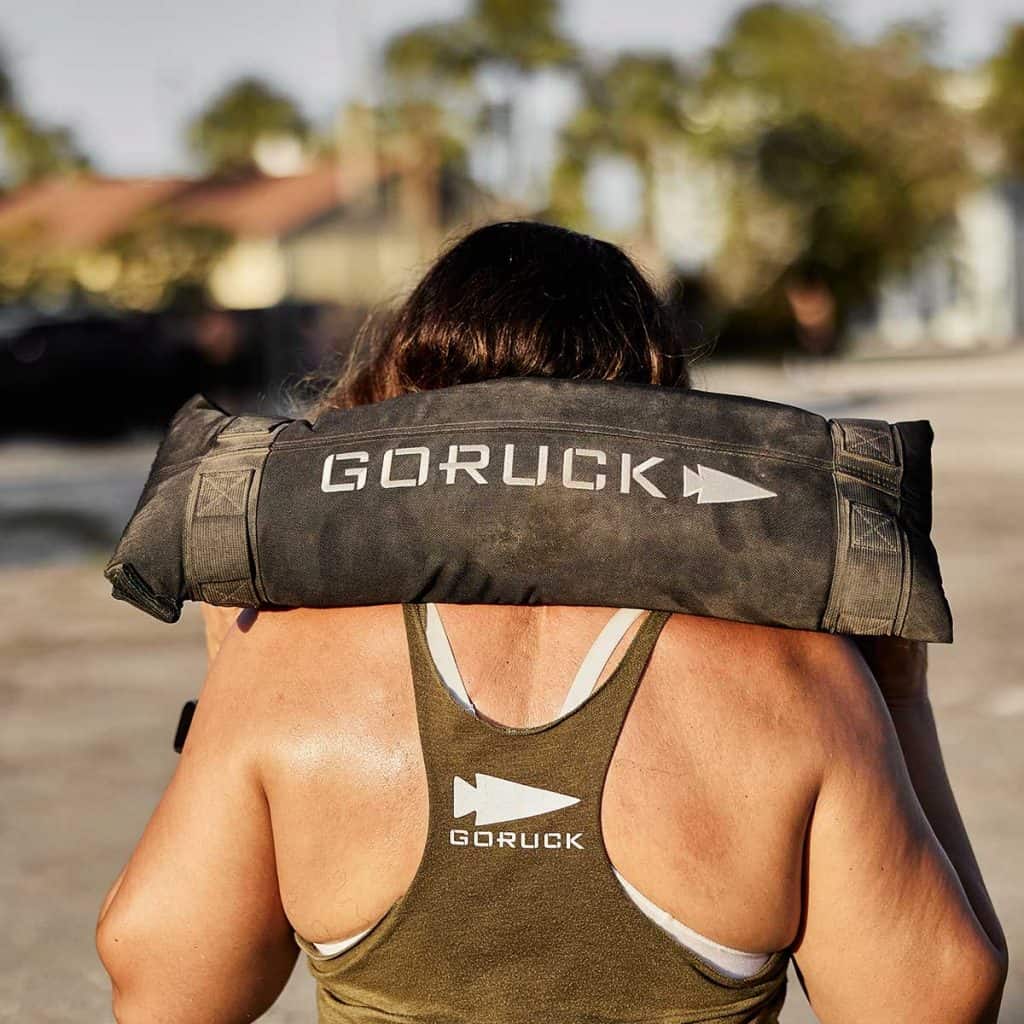 GORUCK Simple Training Sandbags 20 used by an athlete 2