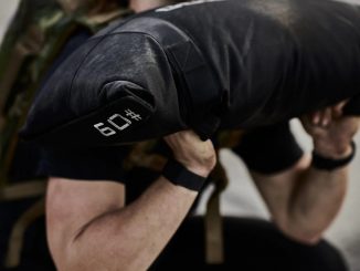 GORUCK Simple Training Sandbags 60 used by an athlete